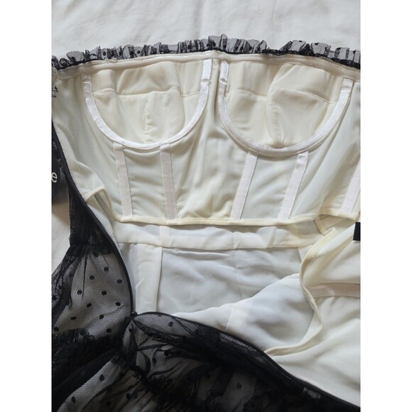 NWT Giambattista Valli for Impulse | Size 4 | Nude Sheer Mesh w/Underlay Dress - Picture 10 of 16